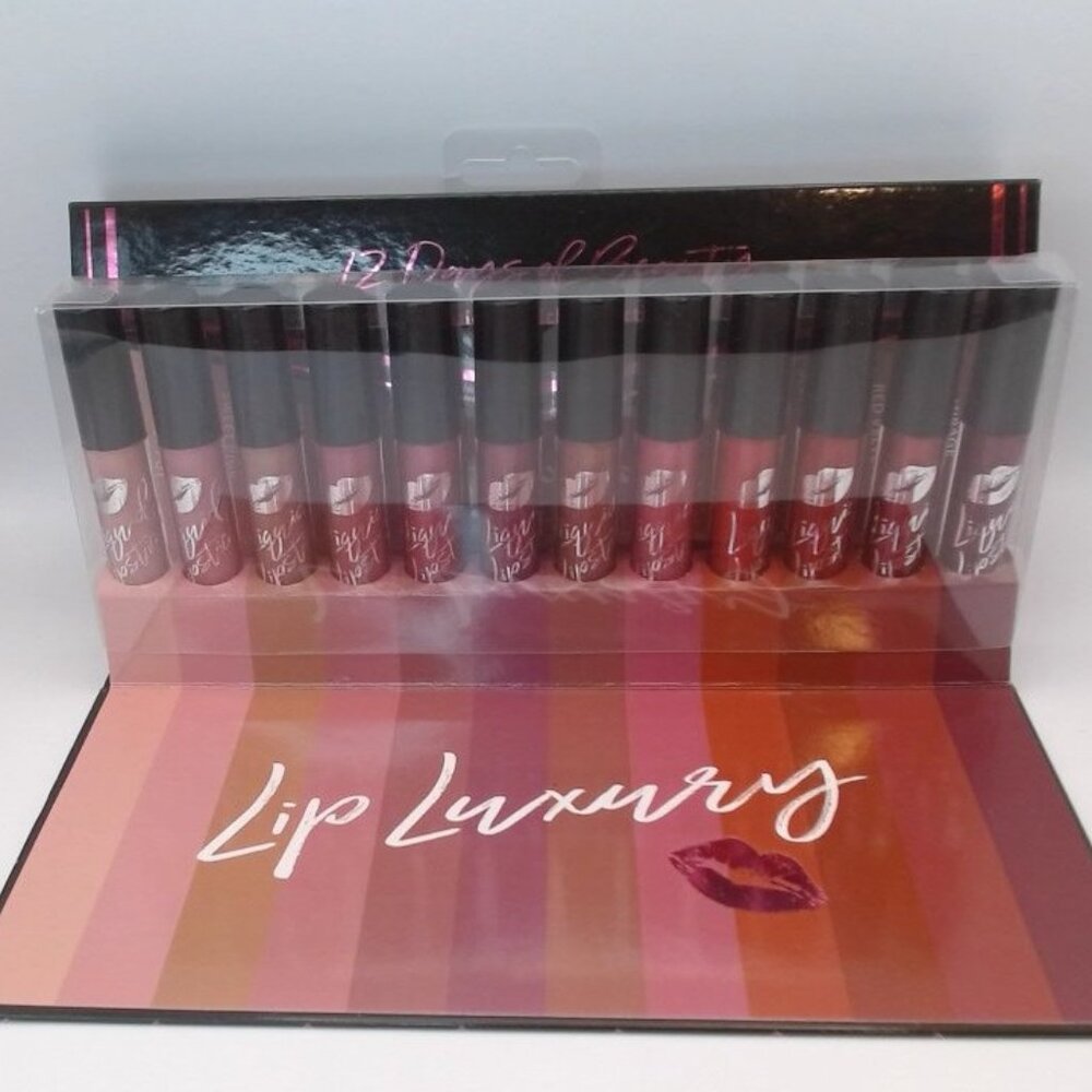 JLB 12 Days of Beauty Lip Luxury Liquid Lipstick Set (12‎ Pc)